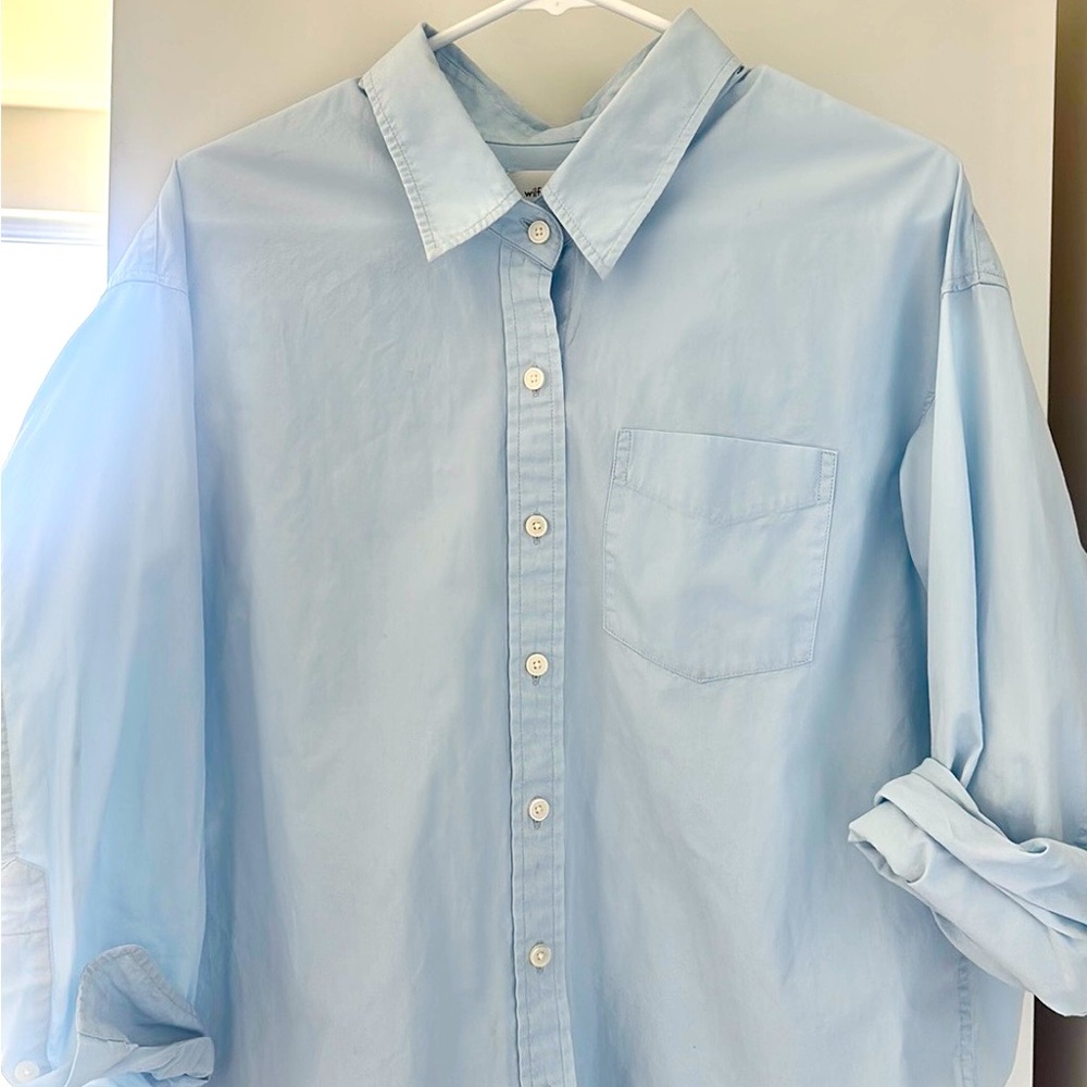 Wilfred Reminisce Relaxed Poplin Shirt - Picture 3 of 6